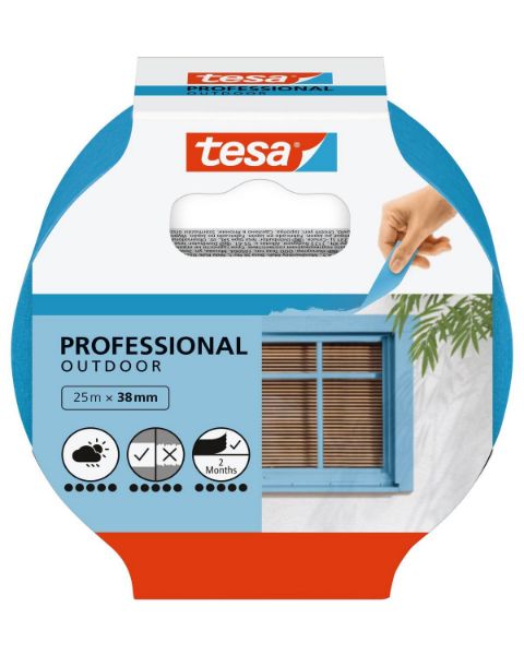 Bilde av Tesa Maskeringstape Utvendig - Blå 38 mm X 25 m