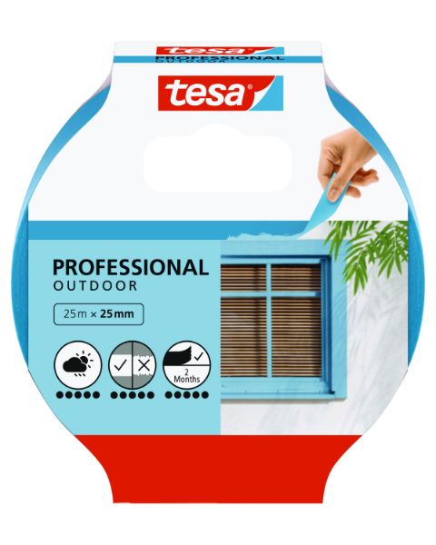 Bilde av Tesa Maskeringstape Utvendig - Blå 25 mm X 25 m