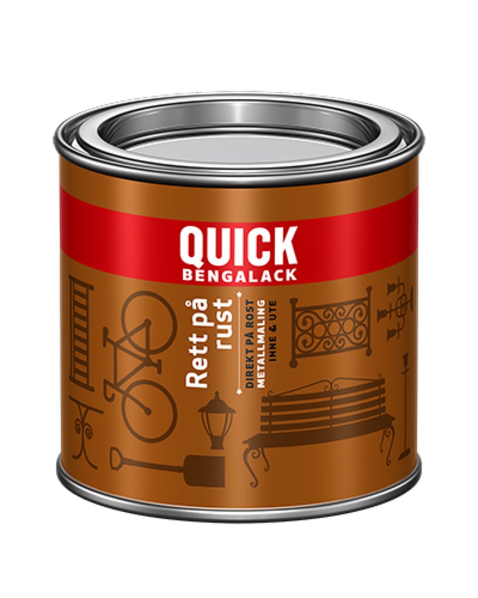 Bilde av Quick Rett På Rust Sort Blank 0,25ltr