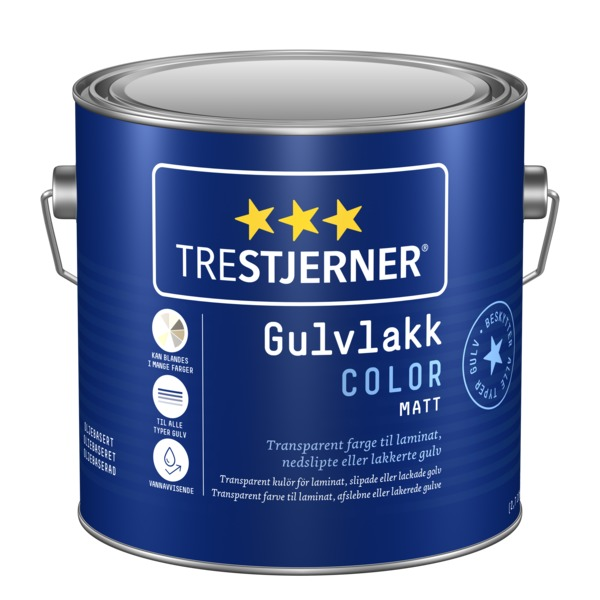 Bilde av Trestjerner Gulvlakk Color