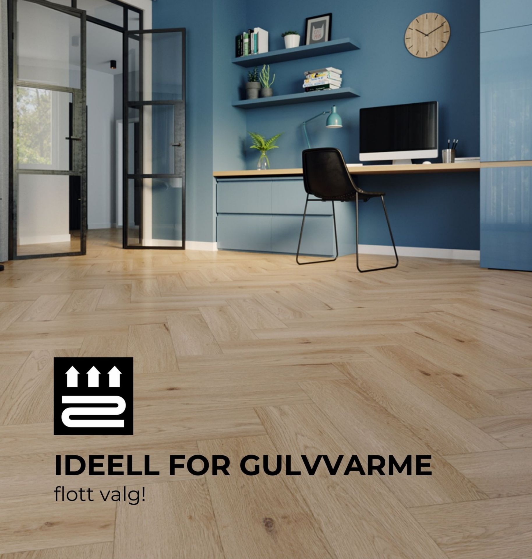 Bilde av Klikkvinyl Amaron Herringbone Yankee Oak