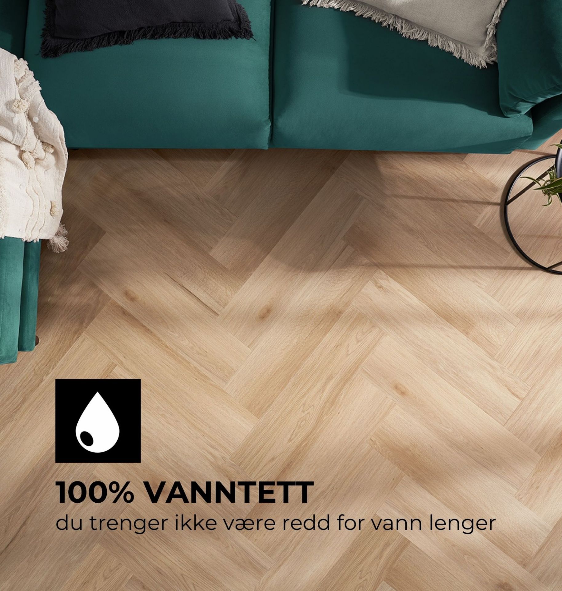Bilde av Klikkvinyl Amaron Herringbone Harlow Oak