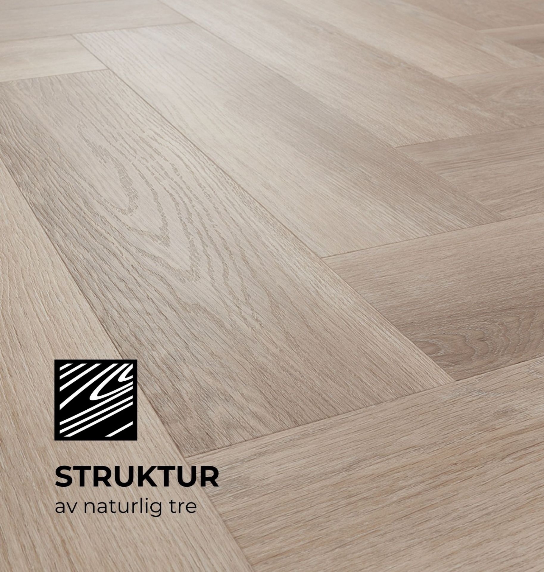 Bilde av Klikkvinyl Amaron Herringbone Stamford Oak