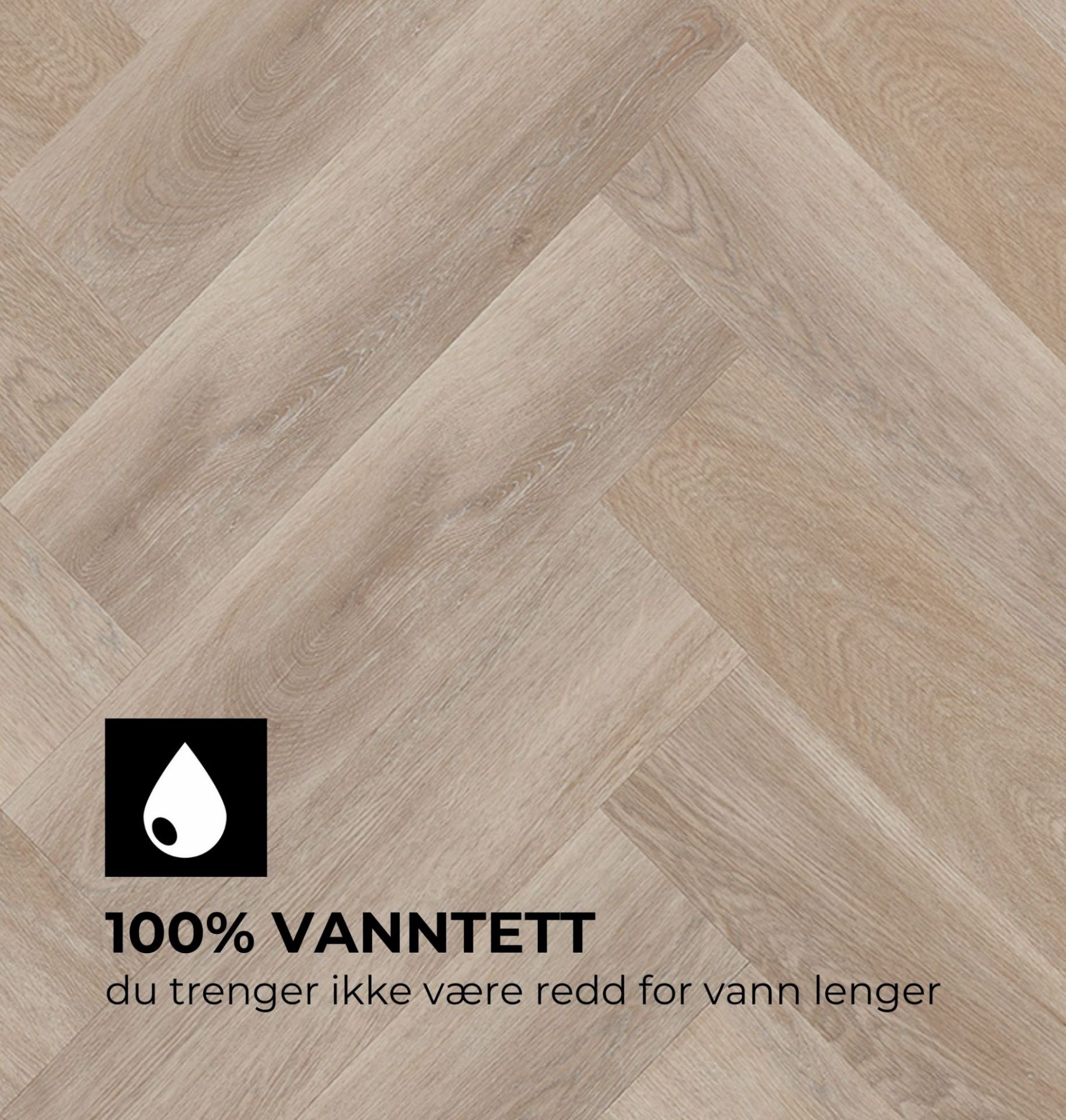 Bilde av Klikkvinyl Amaron Herringbone Stamford Oak