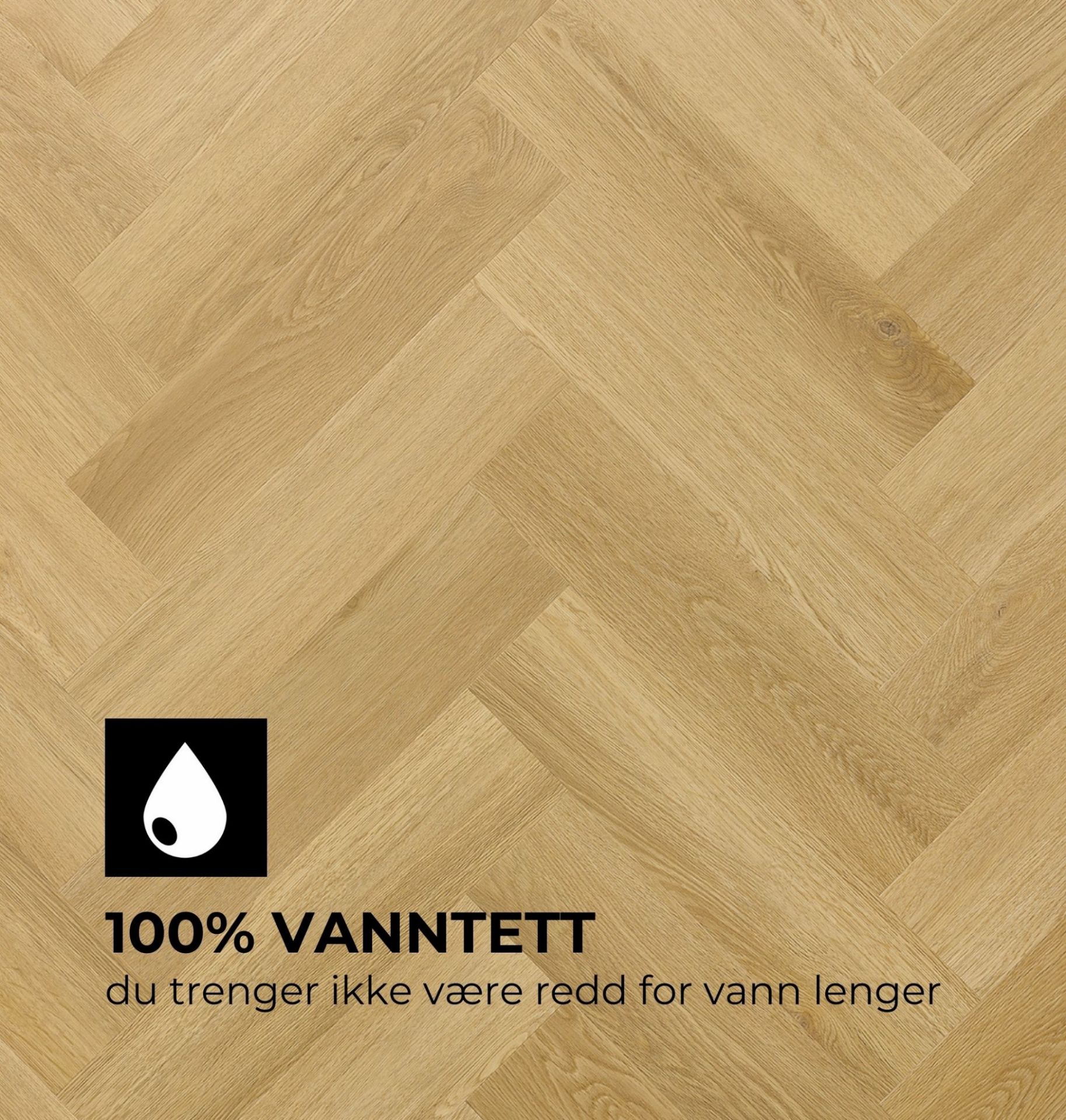 Bilde av Klikkvinyl Amaron Herringbone Menor Oak