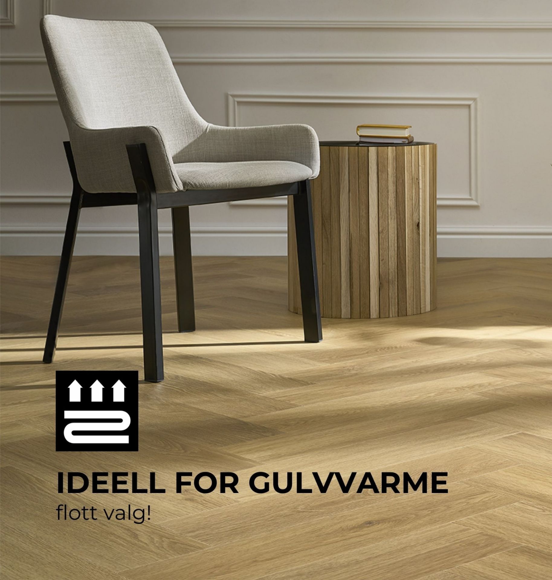 Bilde av Klikkvinyl Amaron Herringbone Menor Oak