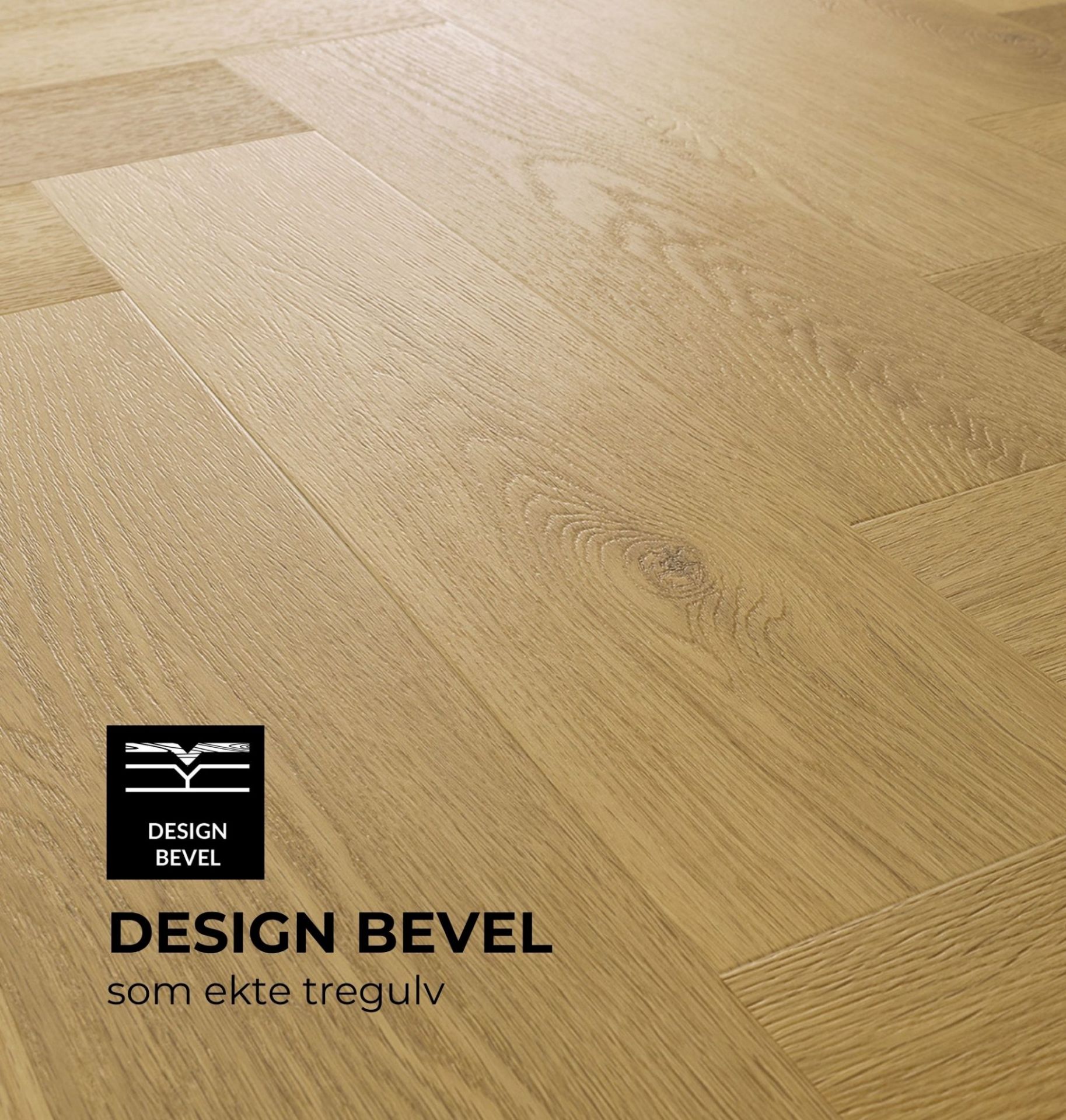 Bilde av Klikkvinyl Amaron Herringbone Menor Oak