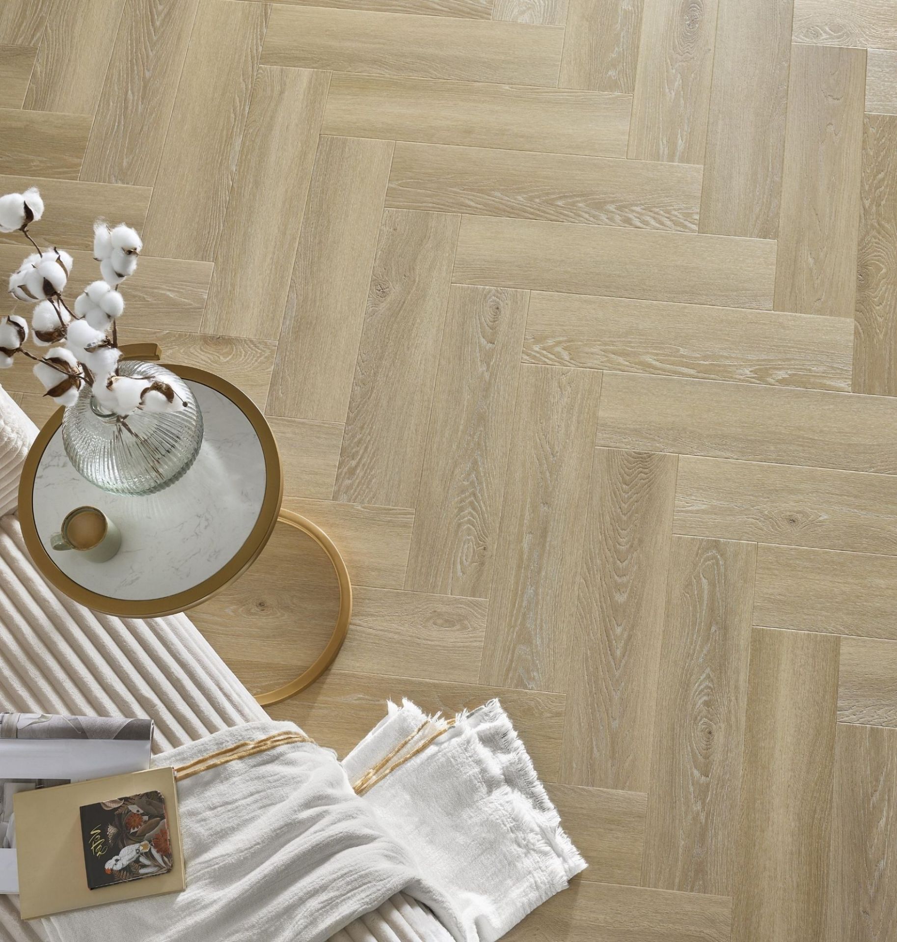 Bilde av Klikkvinyl Amaron Herringbone Deventer Oak