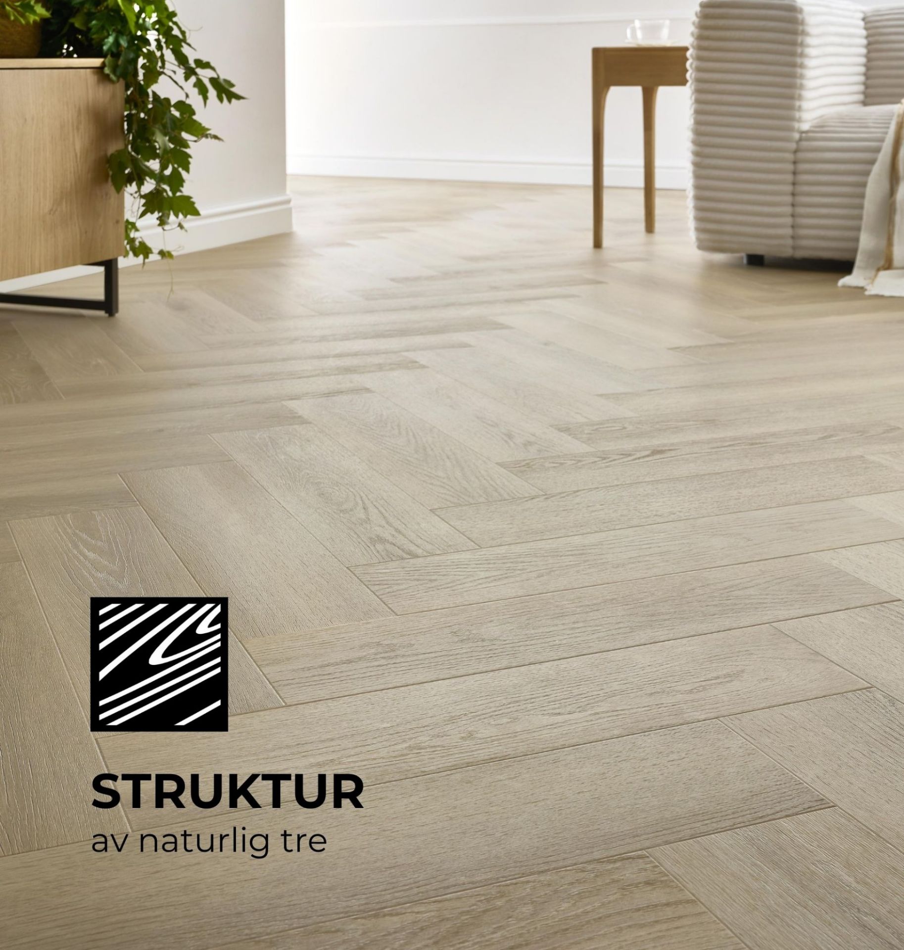 Bilde av Klikkvinyl Amaron Herringbone Deventer Oak