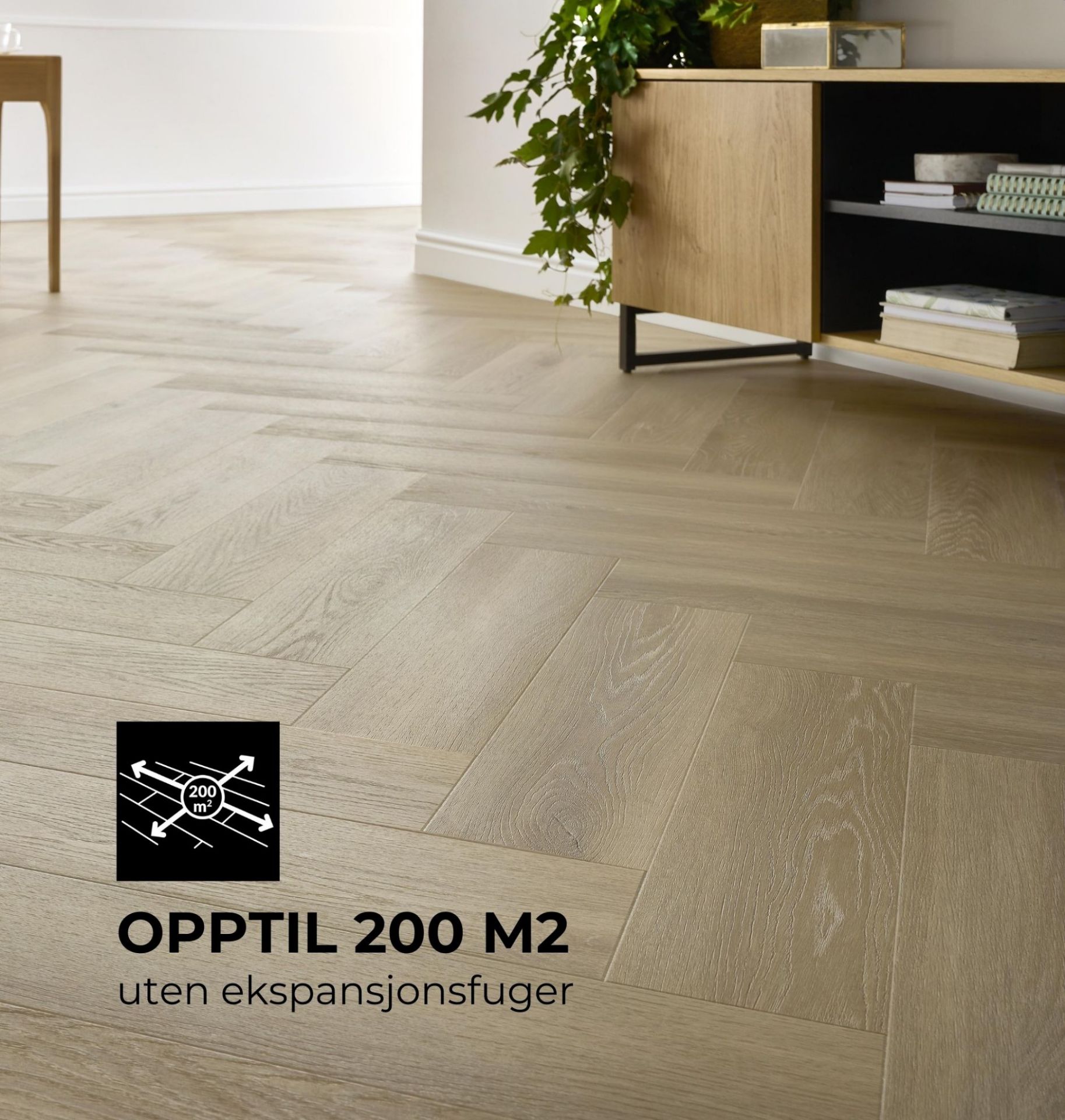 Bilde av Klikkvinyl Amaron Herringbone Deventer Oak
