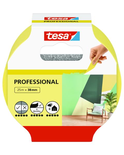 Bilde av Tesa Malertape Professional 25M x 38mm GUL