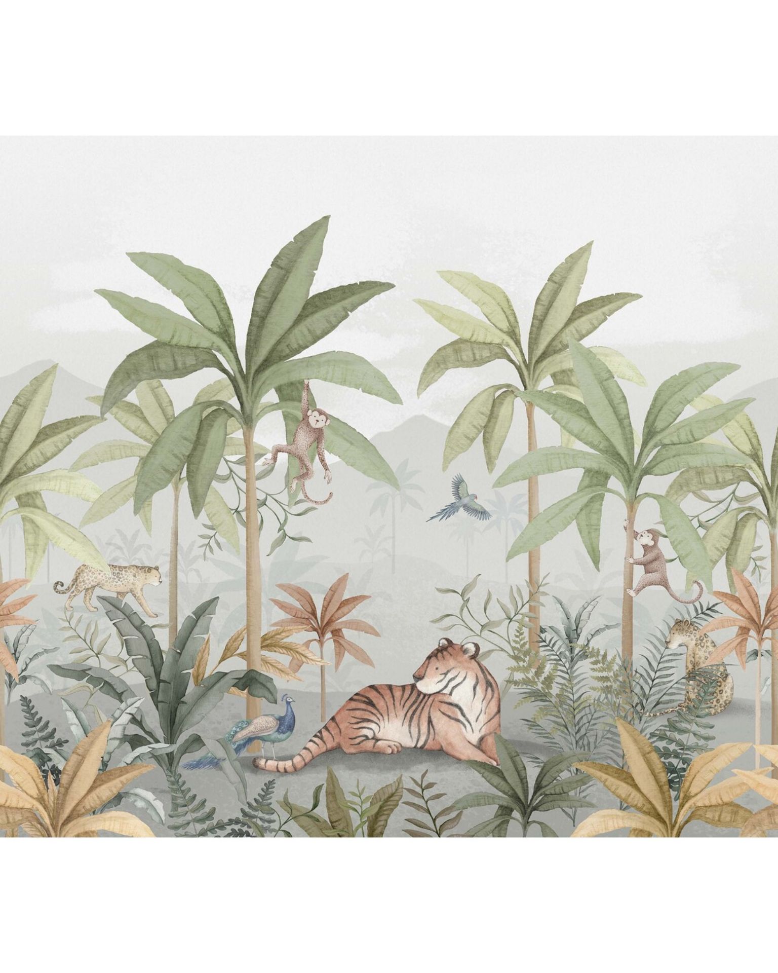 Bilde av Newbie Wallpaper II Wild Jungle Mural 6945