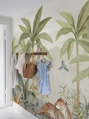 Bilde av Newbie Wallpaper II Wild Jungle Mural 6945