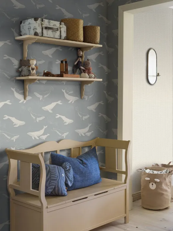 Bilde av Tapet Newbie Wallpaper II Whales 6942