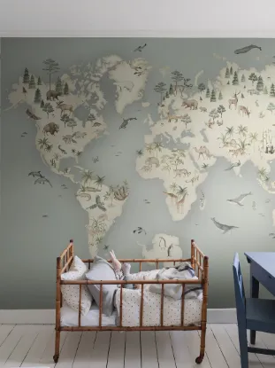 Bilde av Newbie Wallpaper II Little Explorer Mural 6946