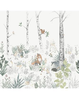 Bilde av Newbie Wallpaper II Magic Forest Mural 7481