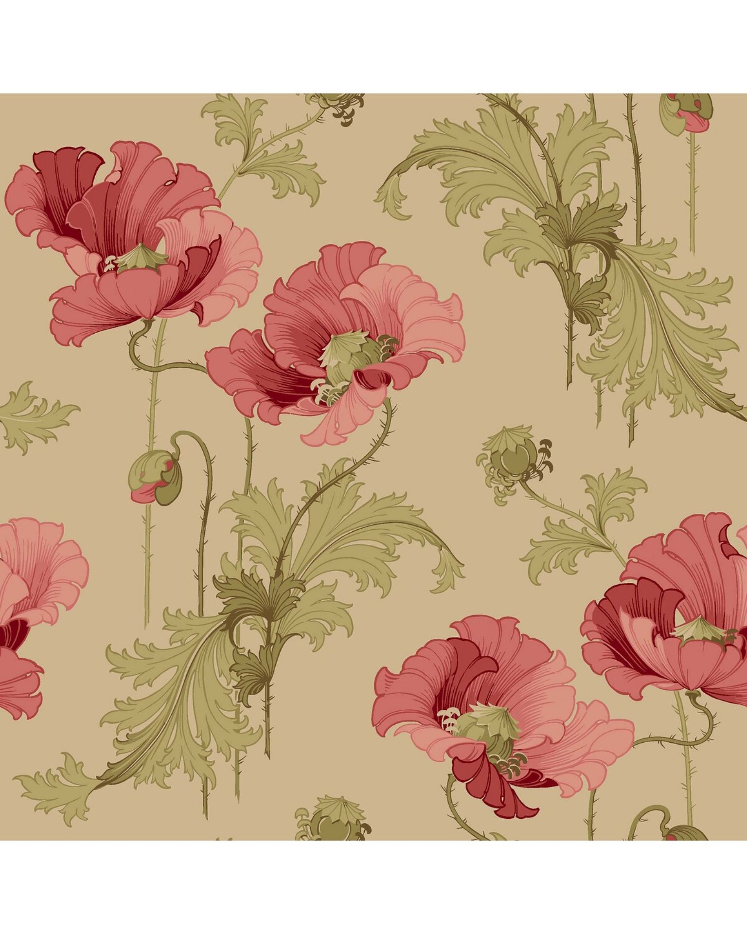 Bilde av Tapet  ANNO II Vallmo 8090