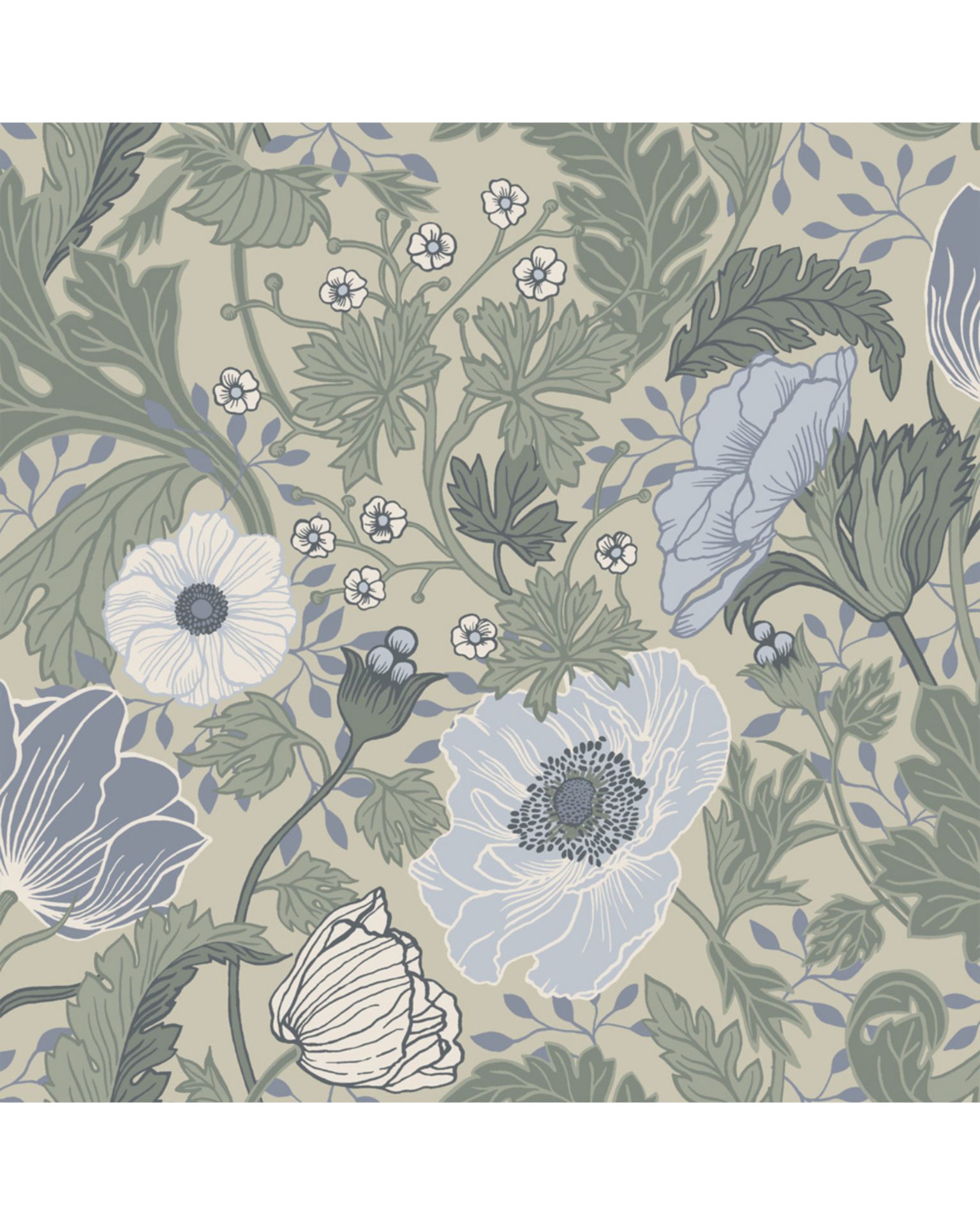 Bilde av Tapet Fågelsång 34035