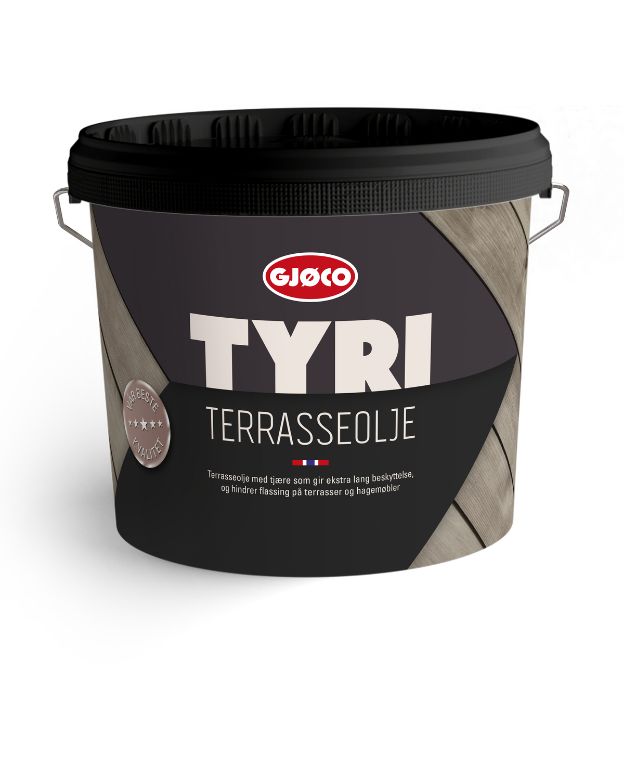 Bilde av Gjøco Tyri Terrasseolje Svart 5ltr
