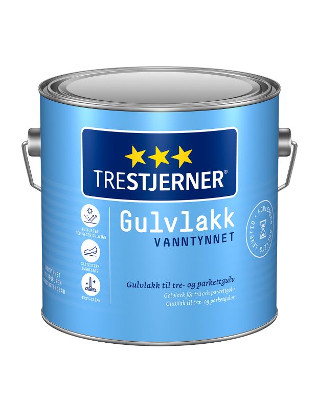 Bilde av Trestjerner Gulvlakk Vanntynnet