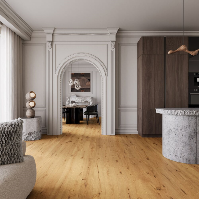 Bilde av Parkett Saga Prestige Brown Gold Vintage