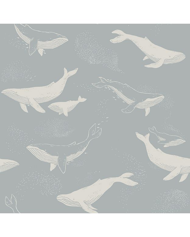 Bilde av Tapetprøve Fibertapet Whales S6942