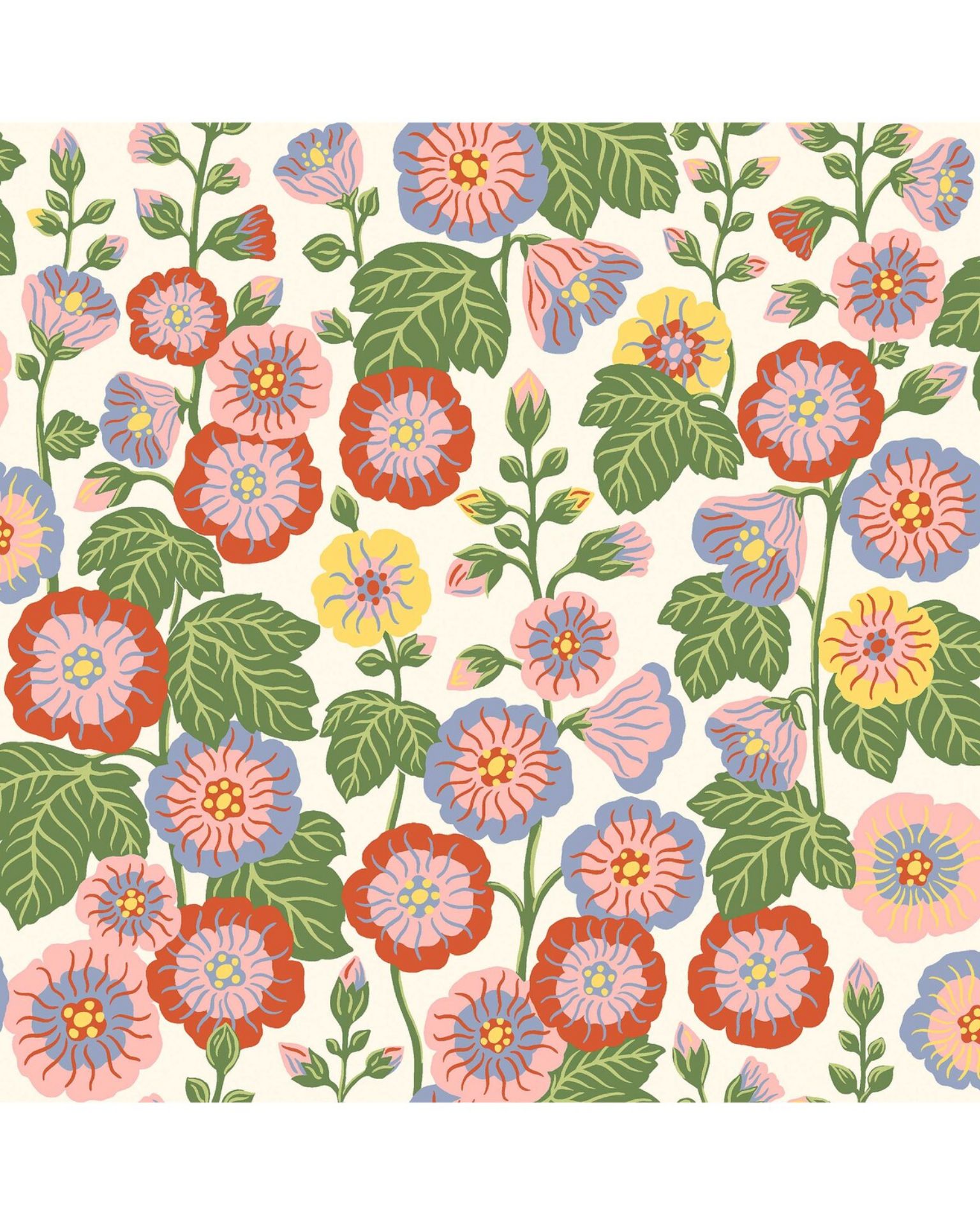 Bilde av Prøve Fibertapet Flowers 9171