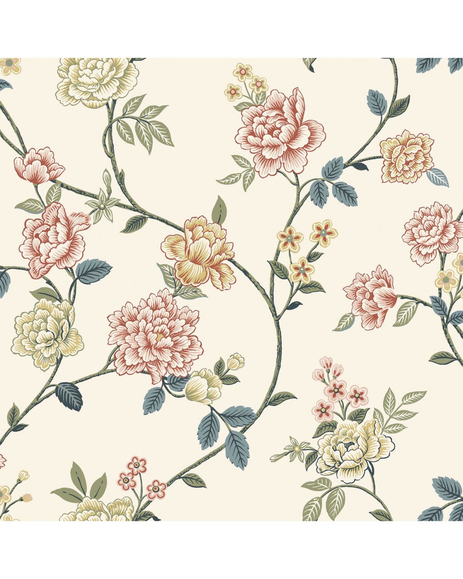 Bilde av Prøve Fibertapet Flowers 9174