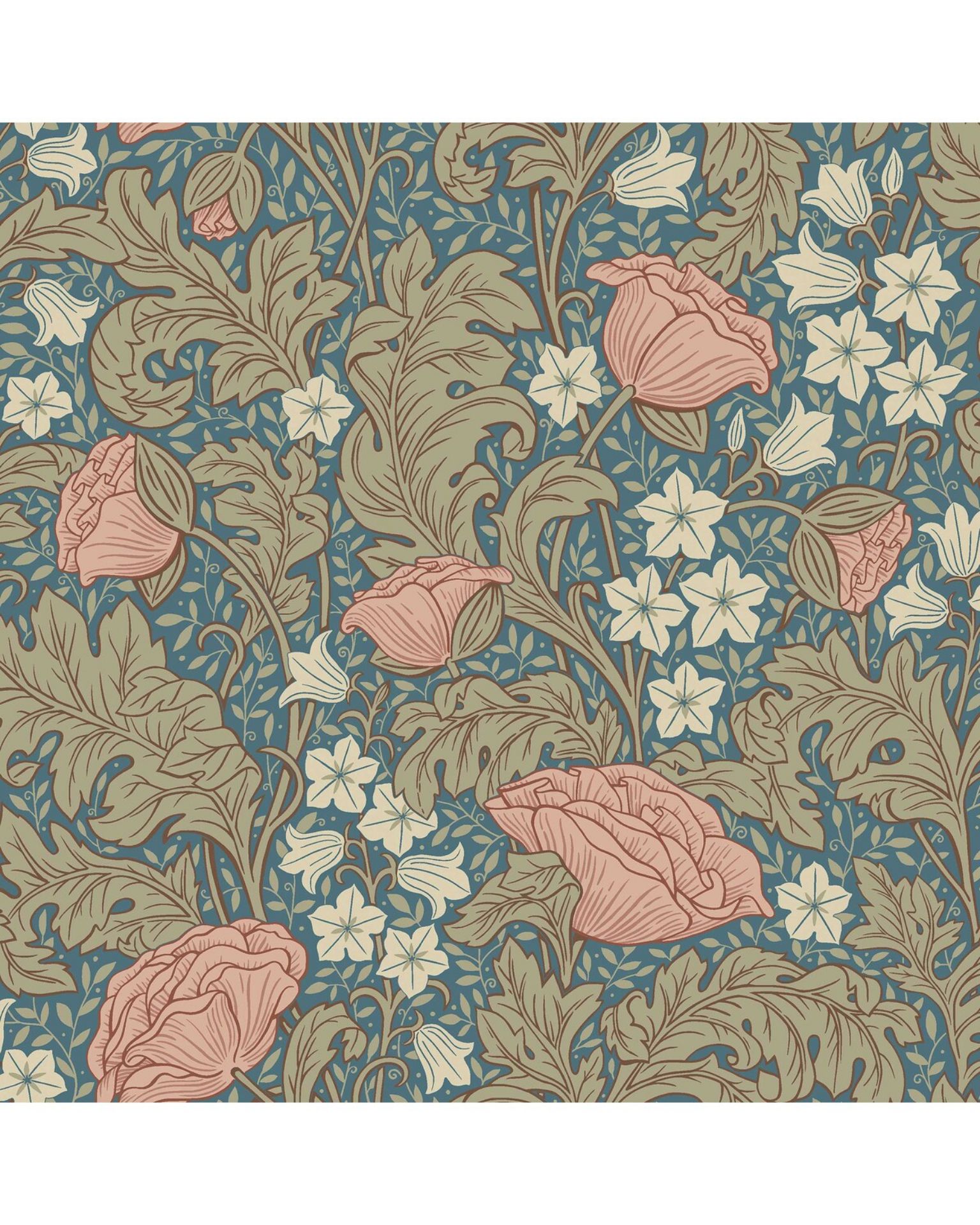 Bilde av Prøve Fibertapet Flowers 9179