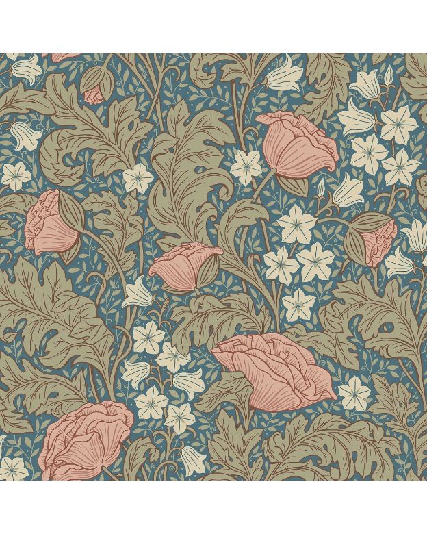 Bilde av Tapetprøve Fibertapet Flowers 9179