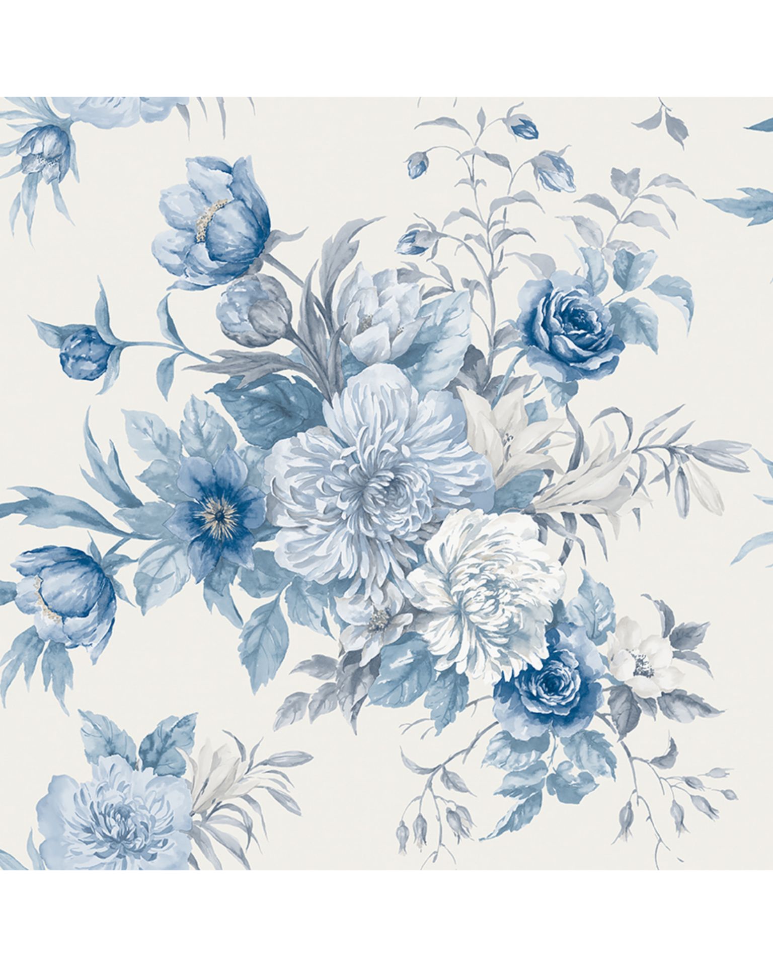 Bilde av Prøve Fibertapet Blue & White S6140