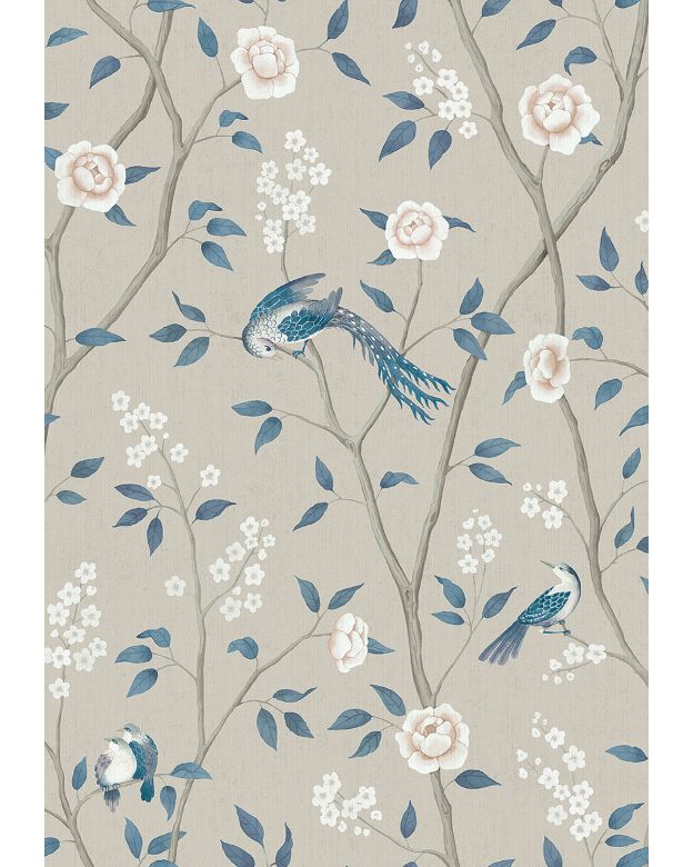Bilde av Tapetprøve Fibertapet Blue & White S6143