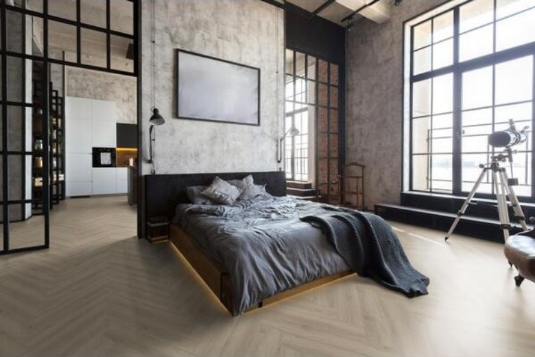Bilde av Klikkvinyl Isocore Herringbone Almond