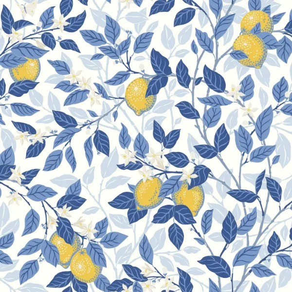 Bilde av Tapetprøve Fibertapet Blue & White S6150