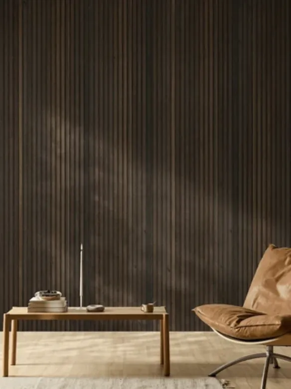 Bilde av Akustikkpanel 240cm Rustikk Røket Eik Bronzed Brown Filt