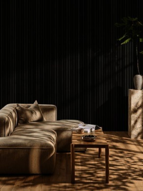 Bilde av Akustikkpanel 240cm Sort Ask Sort Filt