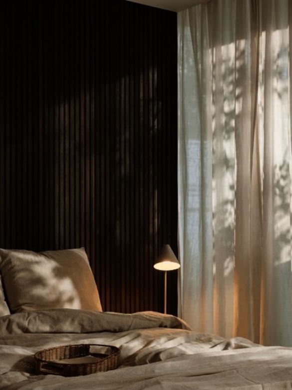 Bilde av Akustikkpanel 240cm Rustikk Røket Eik Bronzed Brown Filt