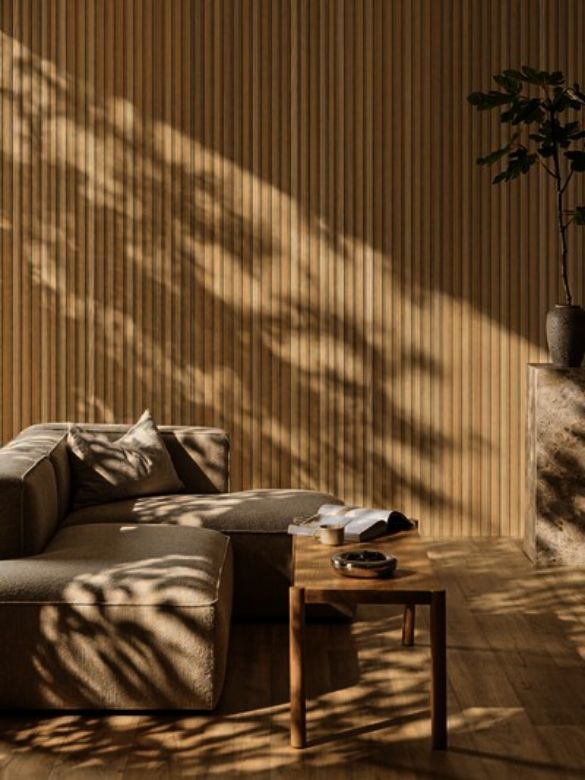 Bilde av Akustikkpanel 300cm Klassisk Eik Beige Filt
