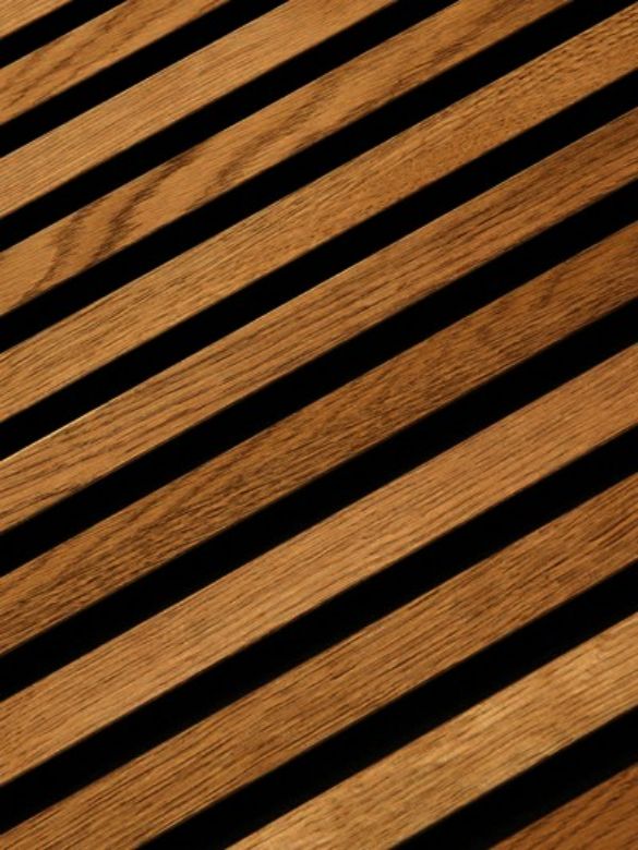 Bilde av Akustikkpanel 300cm Rustikk Brun Eik Sort Filt