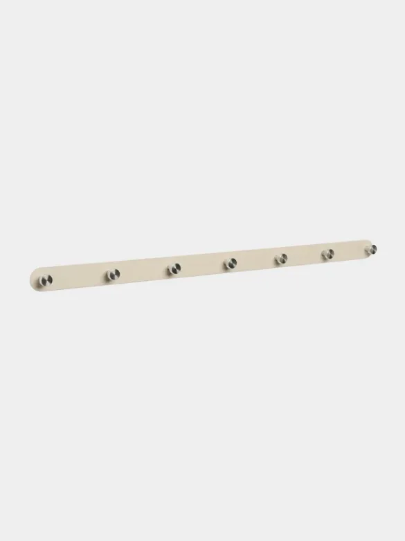 Bilde av Norr knaggrekke X7 - beige/rustfritt stål